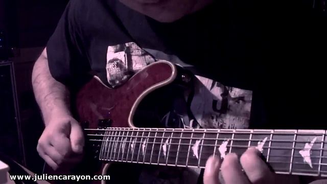 Julien Carayon - Testing new guitar - Schecter Omen Extreme 6 смотреть онлайн