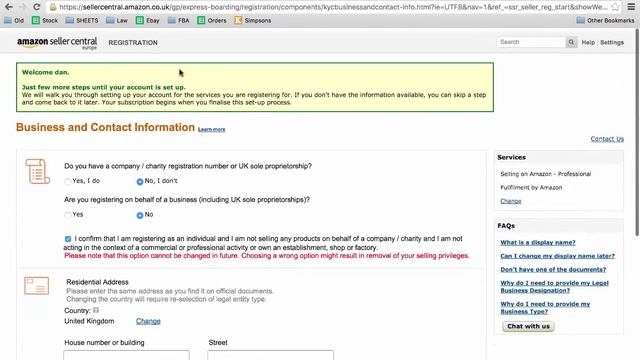 How to set up a UK Amazon seller account - Tutorial смотреть онлайн
