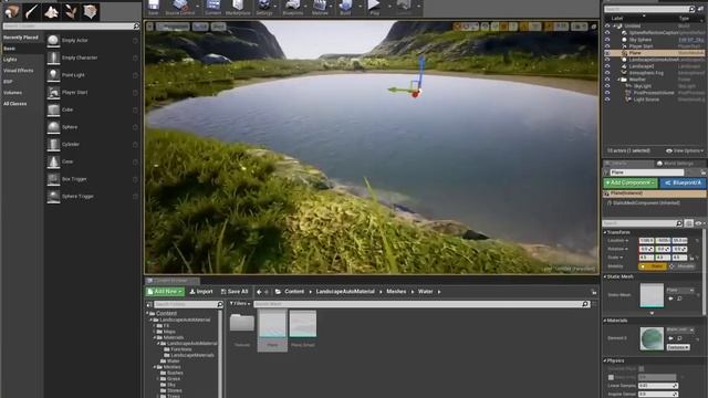 Урок Unreal Engine 4 - LAM (Landscape Auto Material) смотреть онлайн
