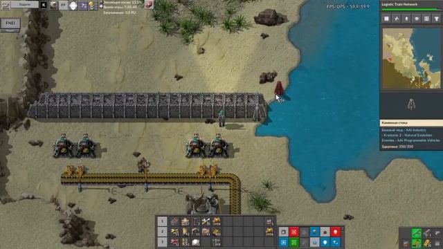 Факторио 1.0 Krastorio 2 & Space exploration. Строим периметр базы. Разношёрстные кусаки. S1_EP6 смотреть онлайн