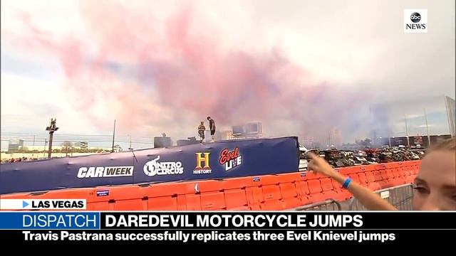 Travis Pastrana replicates Evel Knievel motorcycle jumps смотреть онлайн