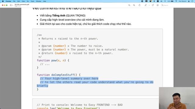 Javascript: 04-06 Viết comments thế nào cho đúng chuẩn смотреть онлайн
