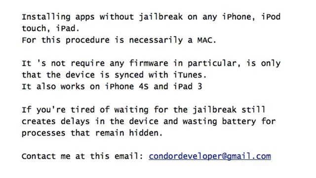 Installing ipa apps without jailbreak on any iPhone, iPod touch, iPad. смотреть онлайн