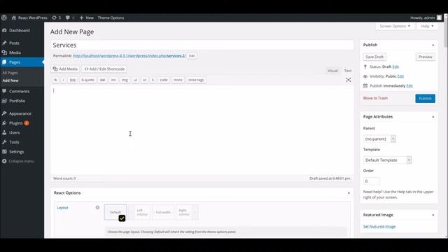 React WordPress - How to quickly copy page content from any demo deisgn смотреть онлайн