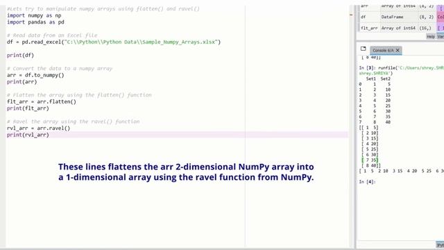 Manipulate Numpy Arrays using Flattern & Ravel смотреть онлайн