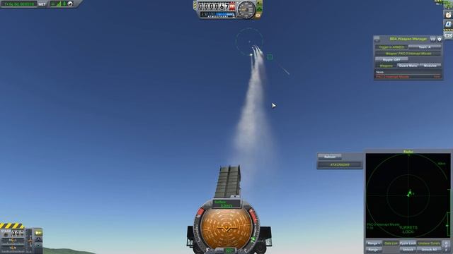 Kerbal Space Program - SAM shoots down cruise missile (Air defence system) смотреть онлайн