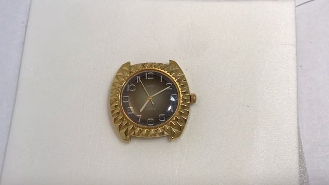 Мужские наручные часы Заря СССР в позолоте большие смотреть онлайн