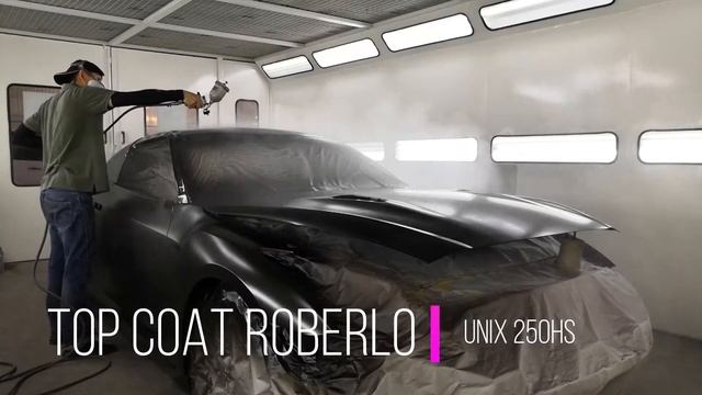 GTR R35 Full respray...Dark olive and Roberlo Unix 250 High solid Top coat - DVI spray gun.... смотреть онлайн