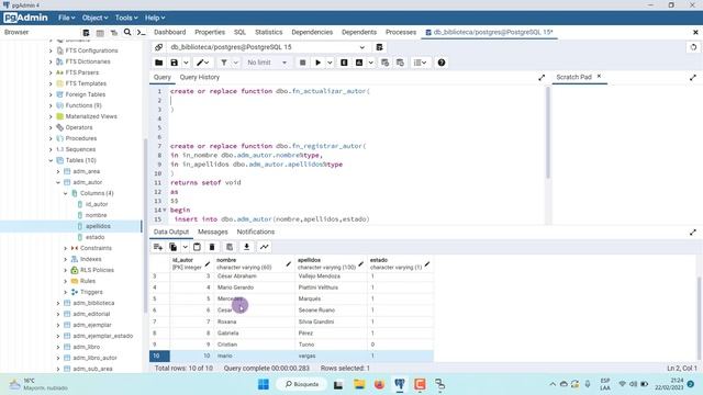 POSTGRESQL + PGADMIN4 #25 Crear una función de tipo void, función sin retorno. смотреть онлайн