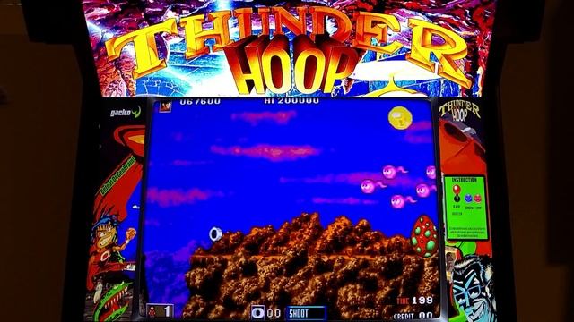Thunder Hoop Arcade Cabinet MAME Playthrough w/ Hypermarquee смотреть онлайн