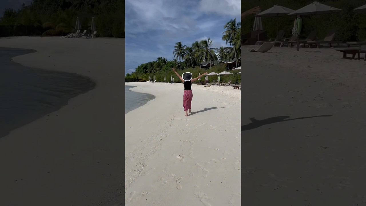 Почему песок на Мальдивах не нагревается #maldives #мальдивы #туризм смотреть онлайн
