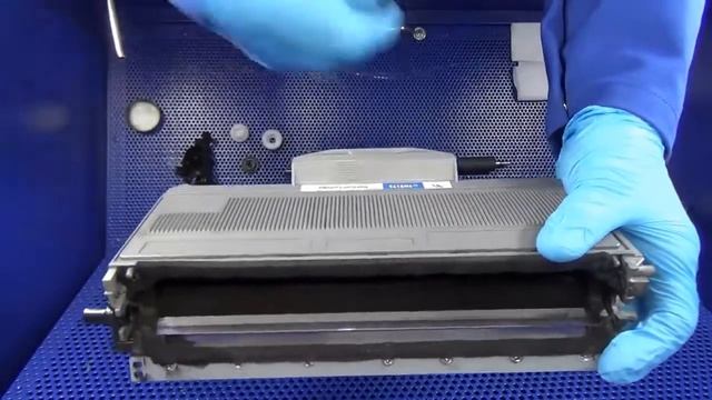 Инструкция по заправке картриджей Brother TN 2175 на станции очистки картриджей смотреть онлайн