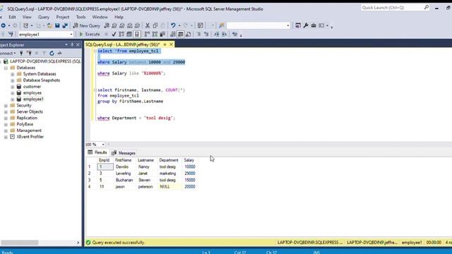 SQL- Liwanag Jomar C смотреть онлайн