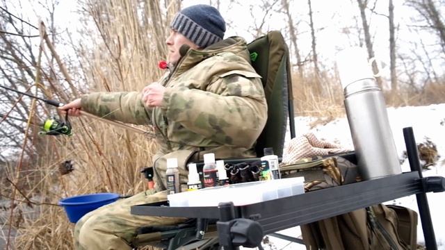 Рыбалка на фидер оз. Горячка г.Тула 14.03.2021г смотреть онлайн