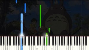 My Neighbor Totoro - Theme - The Path of the Wind - EASY Piano tutorial