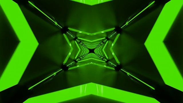 Green Abstract Tunnel Loop Background - Live Wallpaper Windows 11 - Motion 4k Screensaver