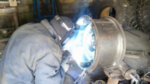 Диск для вездехода, сварка и покраска