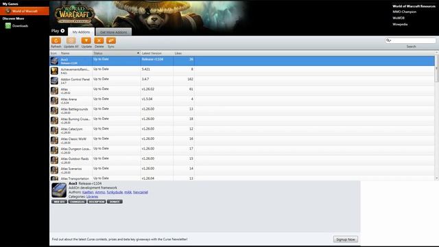 Аддоны World of Warcraft. Часть 1: Установка, Curse Client, Addon Control Panel. смотреть онлайн