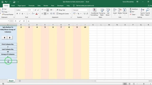 Show/Hide Column's Group in Excel using VBA смотреть онлайн