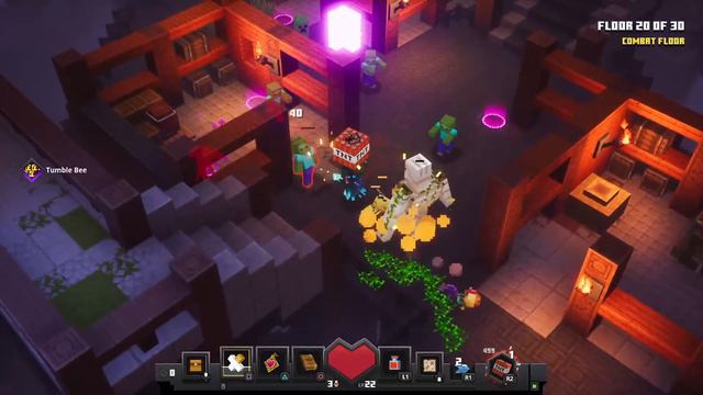 Fortnite done now Minecraft Dungeons (ps5 gameplay). смотреть онлайн