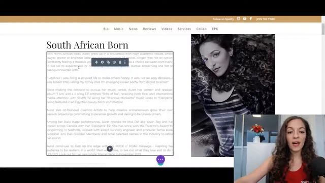 Wordpress Website for a Music Artist: Example Layout Using Divi Theme смотреть онлайн