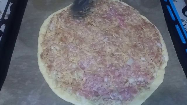 Пирог с фаршем и картофелем в духовке. смотреть онлайн