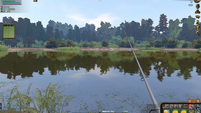 Atom Fishing 2.Карасиный пруд.Ловля карпа смотреть онлайн