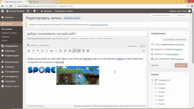 как вставлять ссылки в WordPress смотреть онлайн