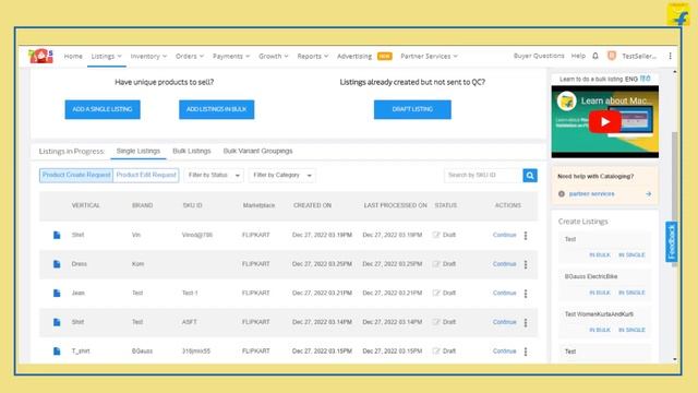 Error While Uploading Single Listing | Hindi | Sell on Flipkart смотреть онлайн