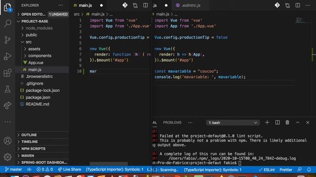 Créer et explorer un projet VueJS 2 par défaut avec Vue-CLI, ESLint, Babel, Webpack. смотреть онлайн