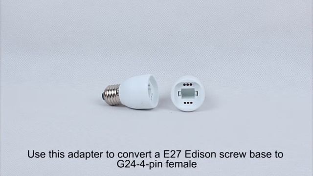 24757 E26 or E27 Male To G24 Female Converter смотреть онлайн