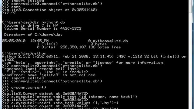 Sqlite with Python смотреть онлайн