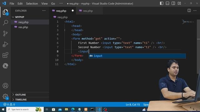 #8| Form Handling | Request Response Model | $_GET | isset() | PHP Tutorial in Hindi смотреть онлайн