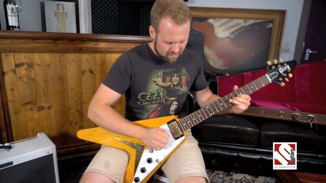 2009 Gibson Flying V '59 Korina Murphy Aged смотреть онлайн