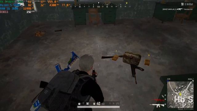 PUBG на Ryzen 5 5600/RX6700XT 12Gb/16озу 3600МГц