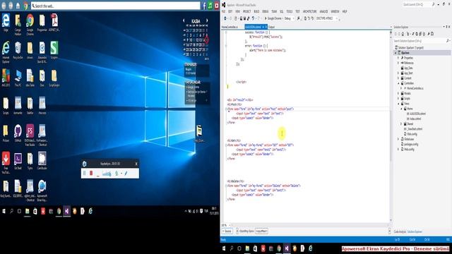 Ajax-Json ile Asp.net Mvc üzerinde Post işlemi-1 смотреть онлайн
