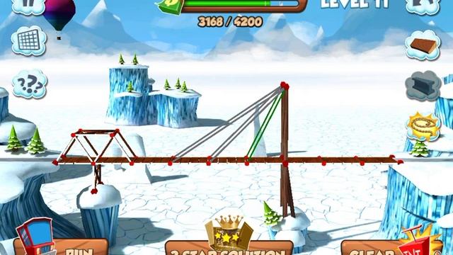 Bridge Builder Constructor Simulator - Arctic Level 11 смотреть онлайн