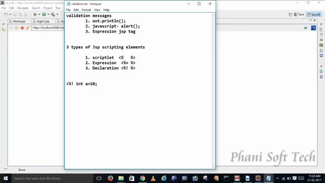 Making web application part2 - Validation Messages by Phani Kumar - Phani Soft Tech смотреть онлайн
