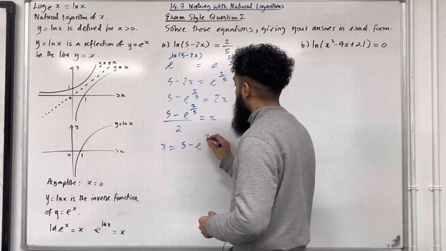 Edexcel AS Level Maths: 14.7 Working With Natural Logarithms смотреть онлайн