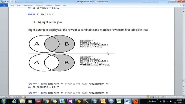 Joins in SQL Server 2014 PART II || LEFT, RIGHT, FULL OUTER JOIN and CROSS JOIN in SQL Server 2014 смотреть онлайн