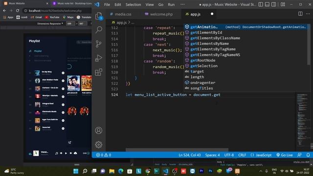 Create A Music Website Using HTML CSS JAVASCRIPT | Add Music In HTML Website | Hindi смотреть онлайн