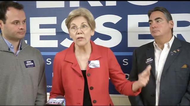 Senator Warren campaigning for State Senator Eric Lesser смотреть онлайн