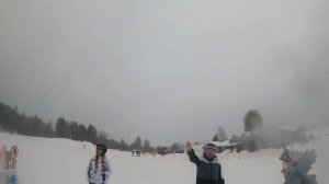 Катание на лыжах!!! Смешные моменты!