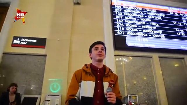Флешмоб на вокзале Новосибирск Главный, по массовому исполнению Катюши смотреть онлайн