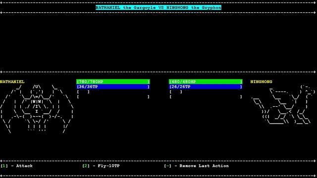ASCII Monster Arena Battle смотреть онлайн