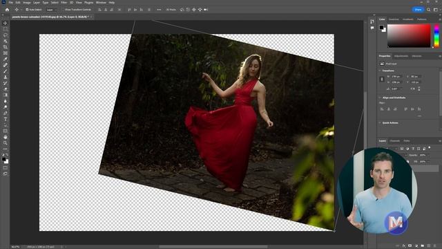 GIMP vs Photoshop Free Transform Tool (Unified Transform Tool) смотреть онлайн