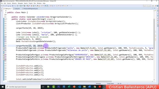Programacion Avanzada en Java Para Ingenieria Industrial MEJORAS COMPLETO смотреть онлайн
