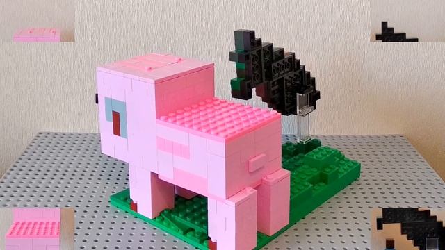 ЛЕГО САМОДЕЛКА - СВИНКА ИЗ ИГРЫ MINECRAFT!!! смотреть онлайн