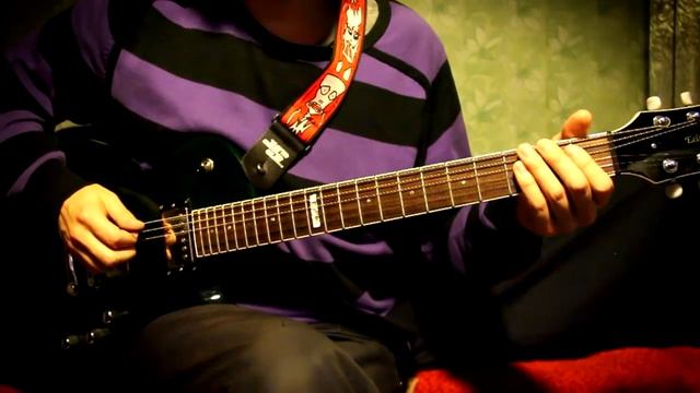 Как играть рифф Pantera - Cowboys From Hell смотреть онлайн