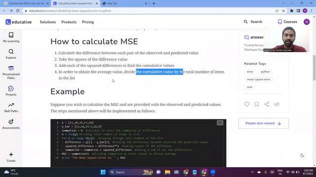Understang MSE in Python смотреть онлайн